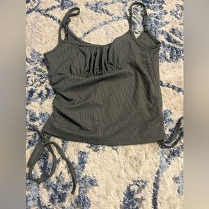 SHEIN Charcoal Ribbed Camisole